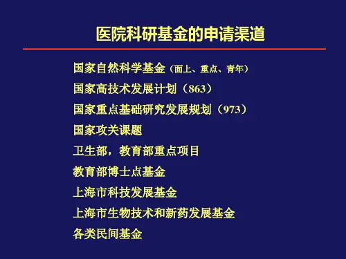 科研标书的写作思路概述