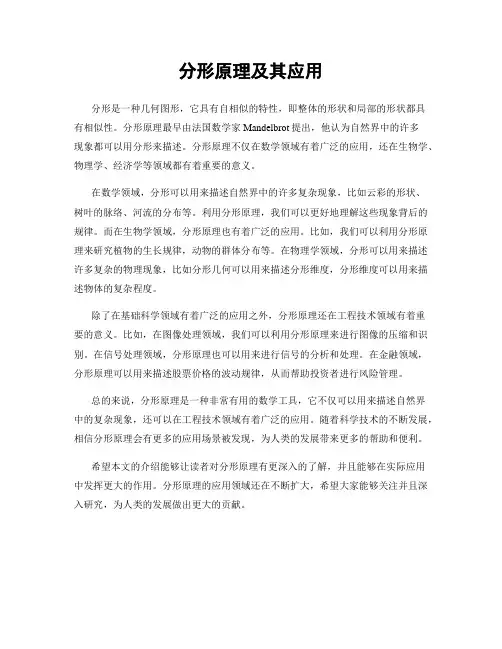 分形原理及其应用
