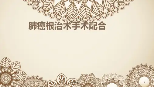 肺癌根治手术配合  ppt课件
