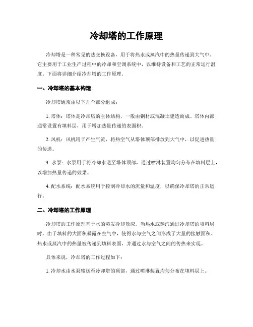 冷却塔的工作原理