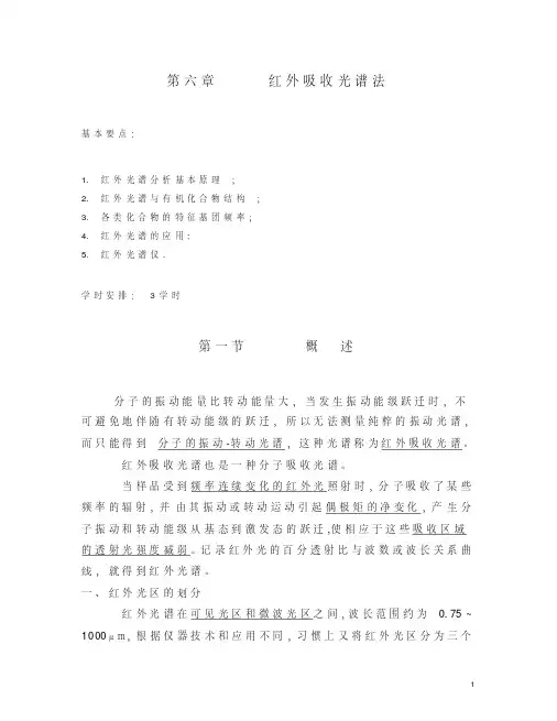 (完整版)红外吸收光谱法教案