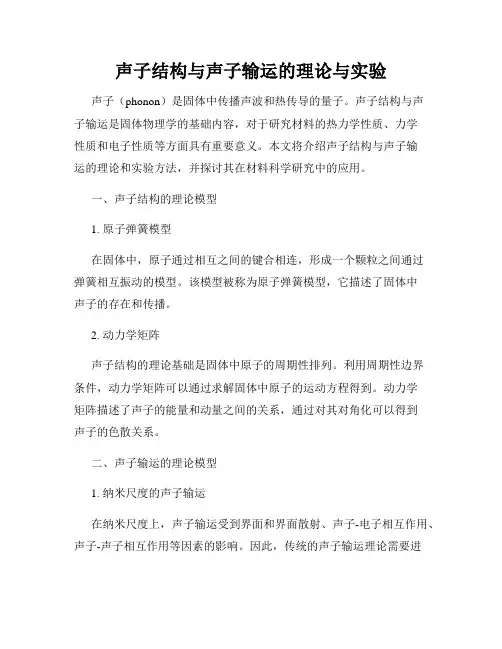 声子结构与声子输运的理论与实验