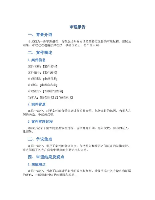 审理报告_精品文档
