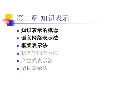 02第二章 知识表示方法
