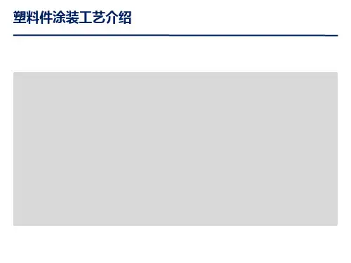 塑料件涂装工艺介绍