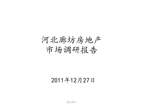 廊坊房地产调研报告