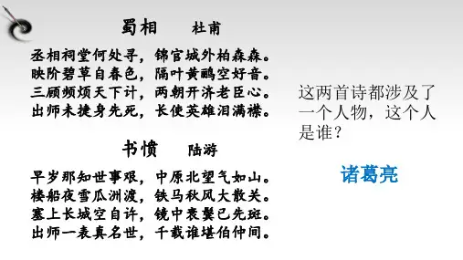 文言文专题九年级下册《出师表》课件—2021年中考语文系统复习(68张PPT)