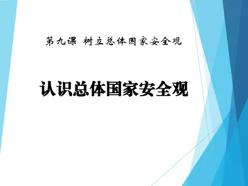 《认识总体国家安全观》PPT课件