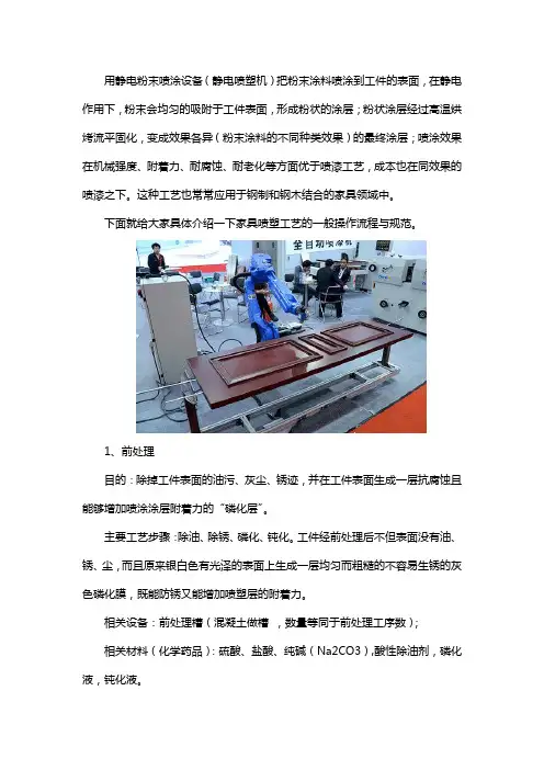 家具喷塑工艺操作规范