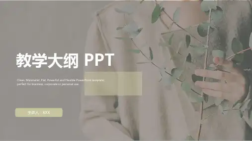 教学大纲 PPT