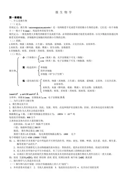 微生物学考研笔记