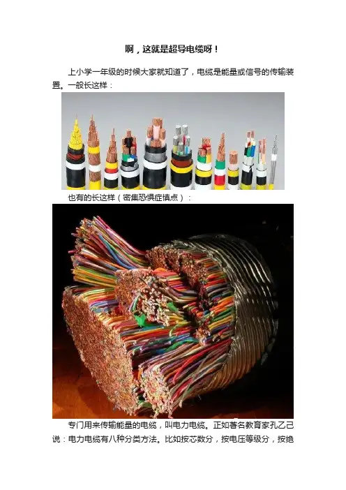 啊，这就是超导电缆呀！