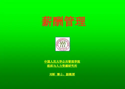 刘昕教授：薪酬管理培训教程