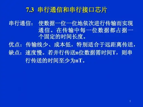 河北科大微机原理第7章接口技术(8251)