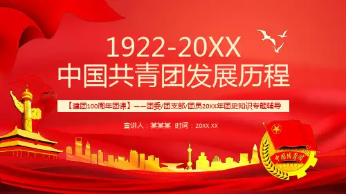 建团100周年团课中国共青团发展历程PPT课件