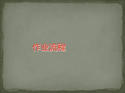 印刷包装企业作业流程 ppt课件