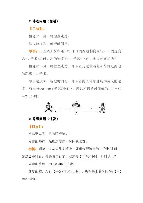小学数学14类题型必记口诀(附例题解析)