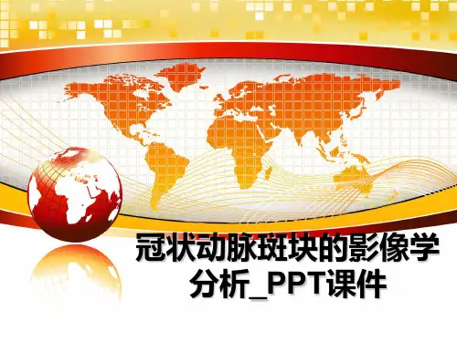 最新冠状动脉斑块的影像学分析_PPT课件幻灯片