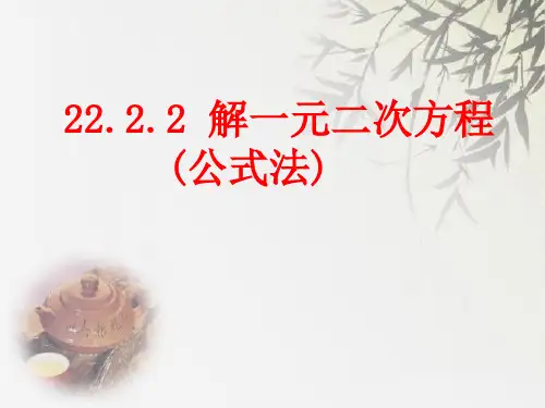 解一元二次方程(公式法)课件