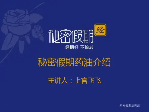 秘密假期产品介绍