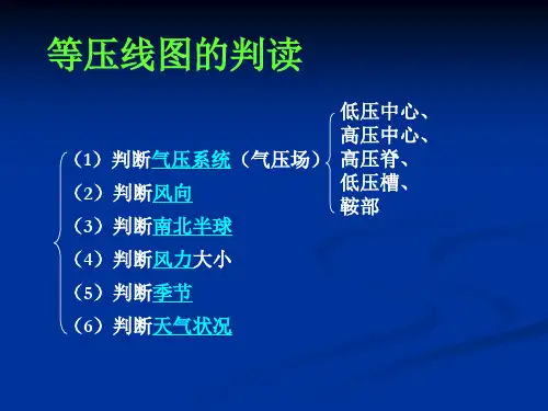 等压线图判读