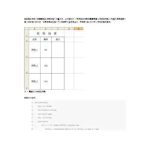 Excel VBA实例教程 #058：工作表中自动插入图片