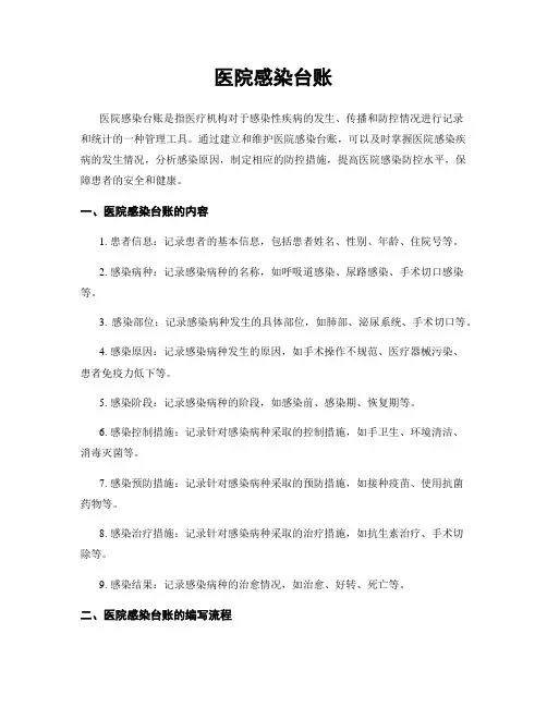 医院感染台账