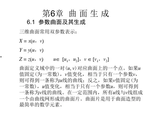 计算机图形学 第6章 曲面