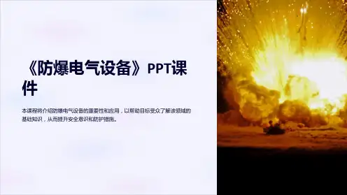 《防爆电气设备》课件