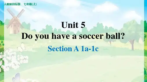 Unit 5  Section A 1a-1c 课件人教版七年级英语上册