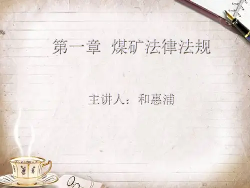 煤矿法律法规知识培训(ppt 251页)