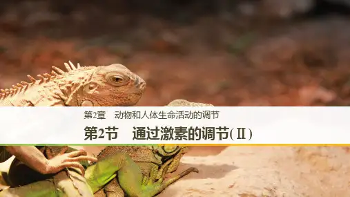 步步高人教版生物必修三课件：2.2 通过激素的调节(Ⅱ)(步步高)