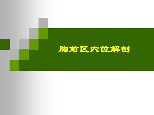 第一讲-胸前区穴位解剖