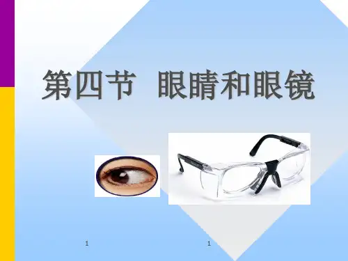 新人教版物理八上课件5-4眼睛和眼镜课件(共14张PPT)