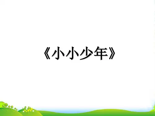 人音版四年级音乐1 《小小少年》课件