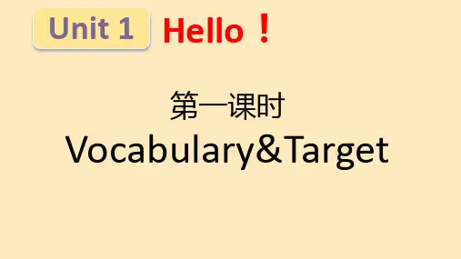 Unit1 Hello(课件)-粤人版(三起)英语三年级上册