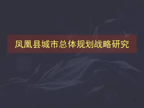凤凰县城市总体规划战略研究