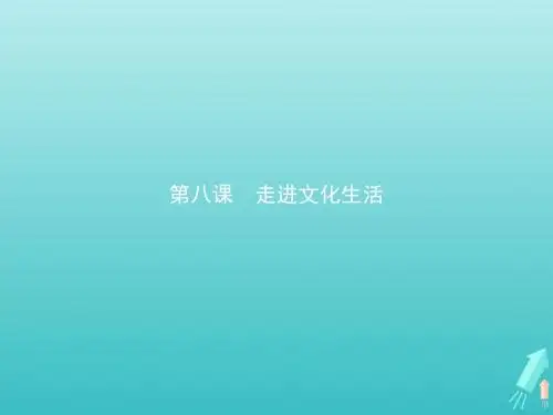 高中政治第四单元第八课第一框色彩斑斓的文化生活课件新人教版必修3