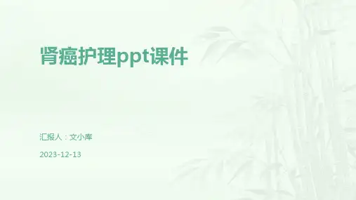 肾癌护理ppt课件