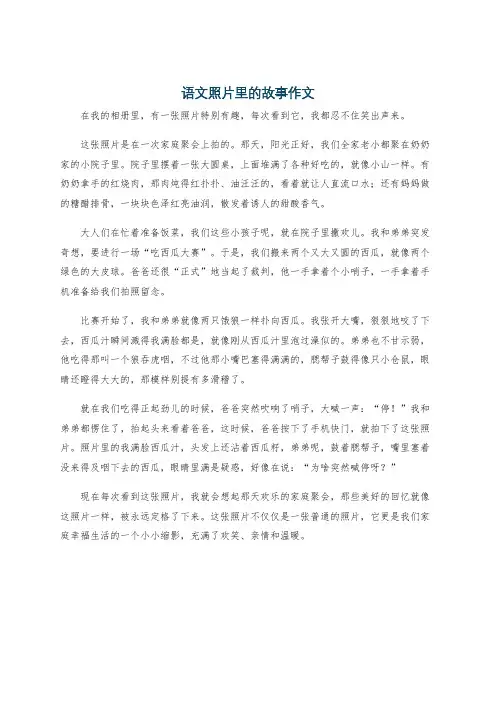 语文照片里的故事作文