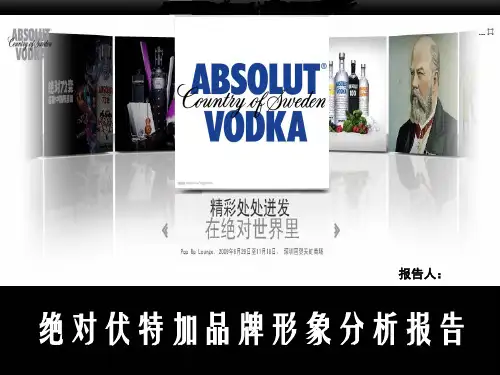 绝对伏特加品牌形象分析报告