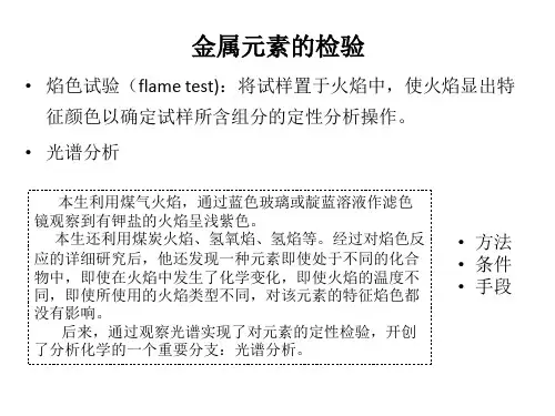焰色反应