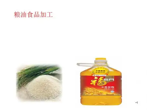 粮油食品加工培训教材(PPT 60页)