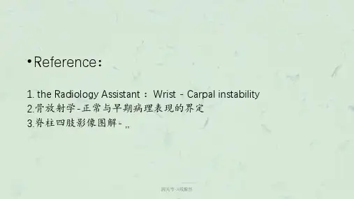腕关节-X线解剖课件