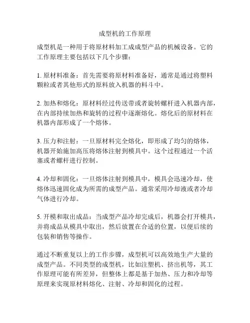 成型机的工作原理