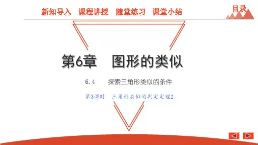 探索三角形相似的条件第3课时三角形相似的判定定理2-苏科版九年级数学下册课件