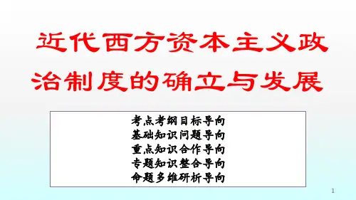 近代西方资本主义政治制度的确立与发展PPT幻灯片课件
