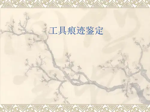 工具痕迹鉴定