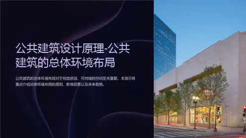 公共建筑设计原理-公共建筑的总体环境布局