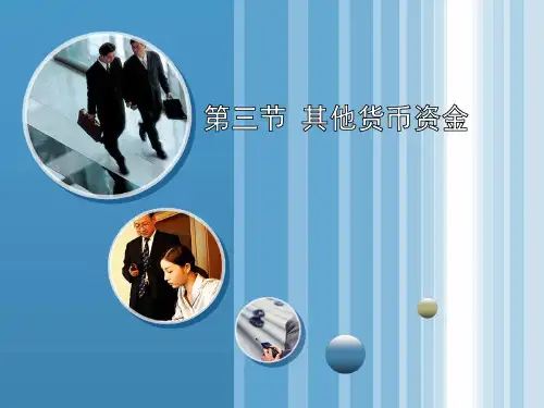 第三节 其他货币资金